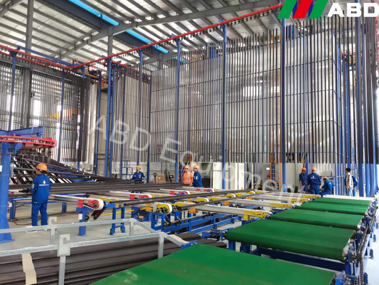 Tunnel Powder Coating Oven Overhead Conveyor System With Spraying Pretreatment