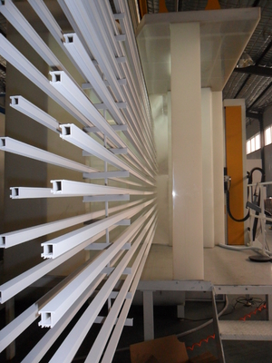 Electrostatic Automatic Powder Coating Plant Natural Gas Heating