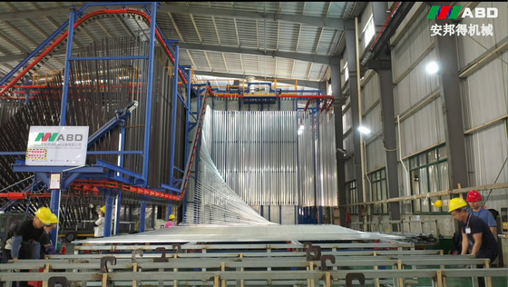 Customized Dimension PLC Colour Coating Line For Aluminium Profiles