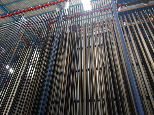 Own Powder Supply Centre Adjustable Conveyor Speed Vertical Powder Coating Line With Standard Surface Area 400m2/T