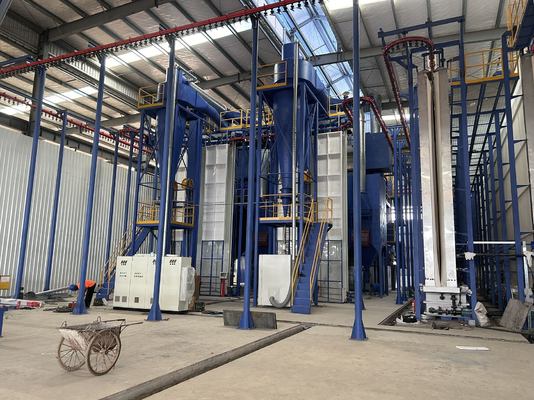 Multiple Progress Rinsing Pre-treatment Full-Automatic Vertical Powder Coating Line for Aluminum Profiles