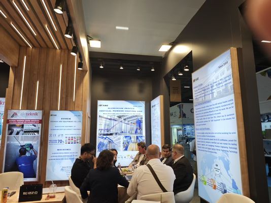 Big Cyclone Powder Recycle System Customized Every Month Capacity for Customers  Vertical Powder Coating Line for Aluminum Profiles