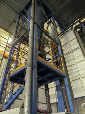Customized Cost Space and Capacity Aluminum Profiles Vertical Powder Coating Line High-performance