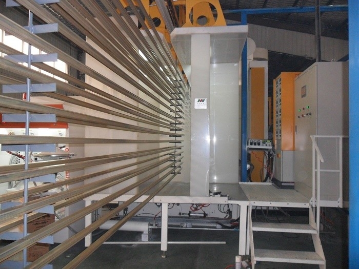 Aluminum Profile Conveyorised Powder Coating Plant 300-500 Tons / Month