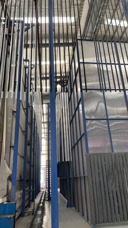 Vertical Powder Coating Line High-performance for Aluminum Profiles