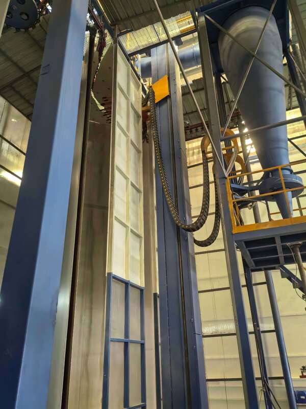 Exhausting System Powder Coating Aluminum Profiles Vertical Powder Coating Line