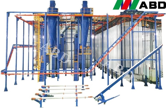 linha de revestimento vertical 1500T do pó do perfil 3000w de alumínio - 2200T
